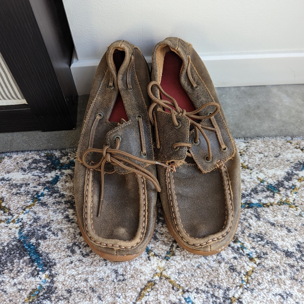 Twisted X Lace Up Driving Mocs
